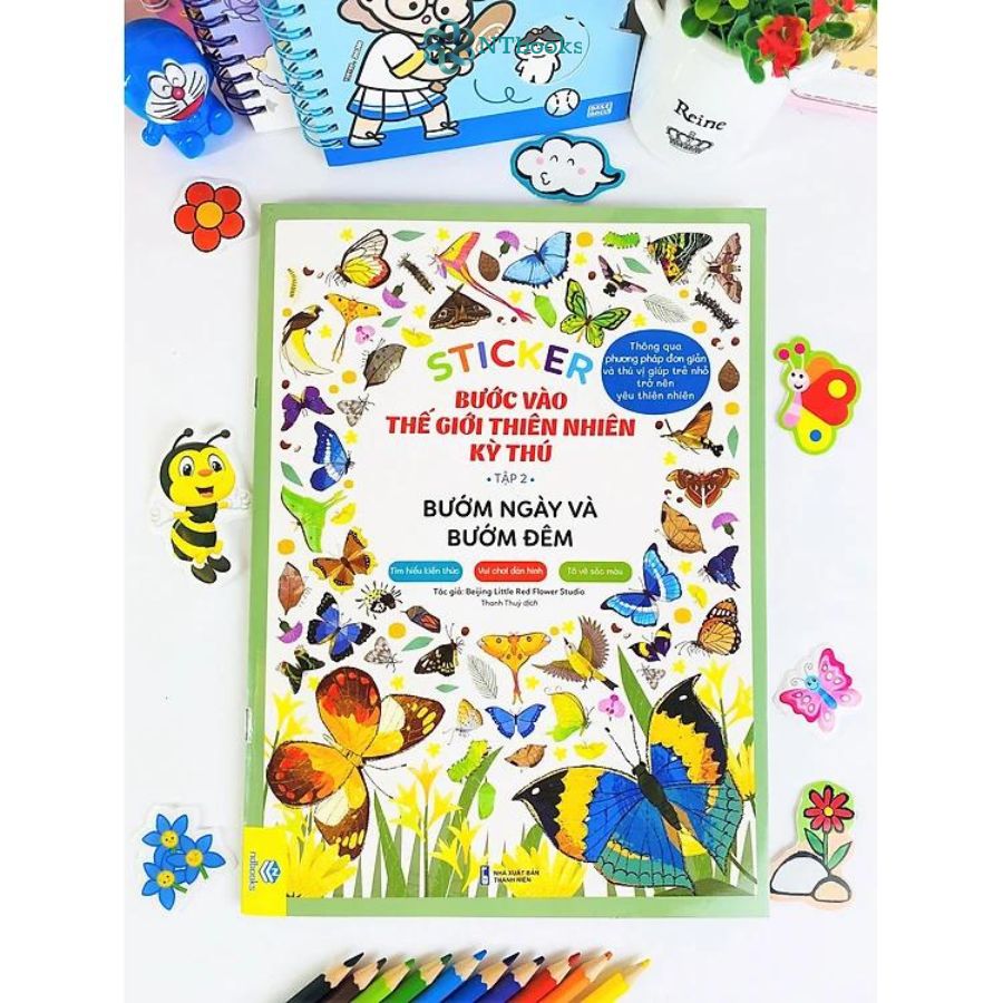 Combo 5 cuốn sách Sticker Bước Vào Thế Giới Thiên Nhiên Kỳ Thú Tập 2