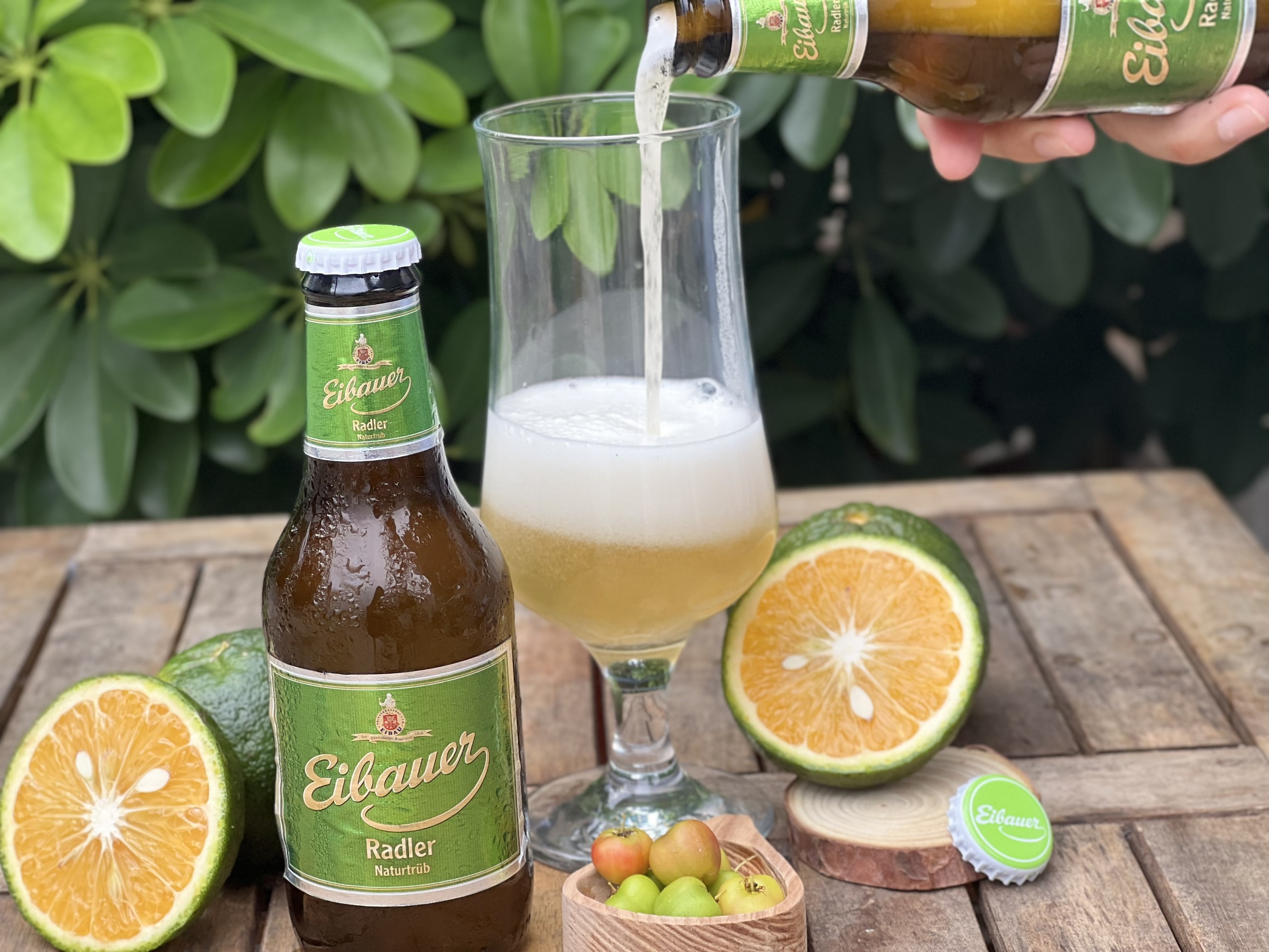 [BIA ĐỨC_SINCE 1810] Thùng 20 Chai Bia Trái Cây EIBAUER RADLER NATURTRUB  2.5 Độ 250ml/Chai - Hương Vị Trái Cây Ôn Đới - Bia Tươi Men Sống Thượng Hạng