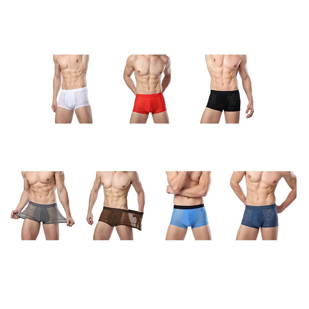 Bamboo Fiber Men Underwear Boxers Modal underpant 7 Colors