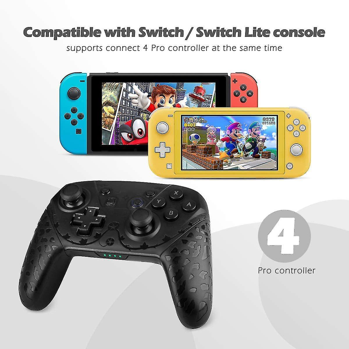 Switch Pro/Switch/Switch Lite Bộ điều khiển không dây Switch Pro và Switch Lite Bộ điều khiển rung kép