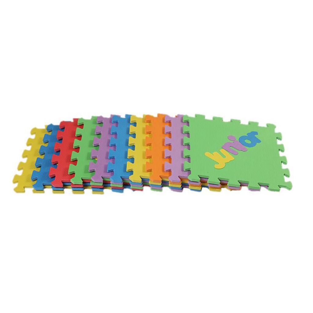 10Pcs Foam Puzzle Exercise Mat Tiles Baby Playing Crawling Mat