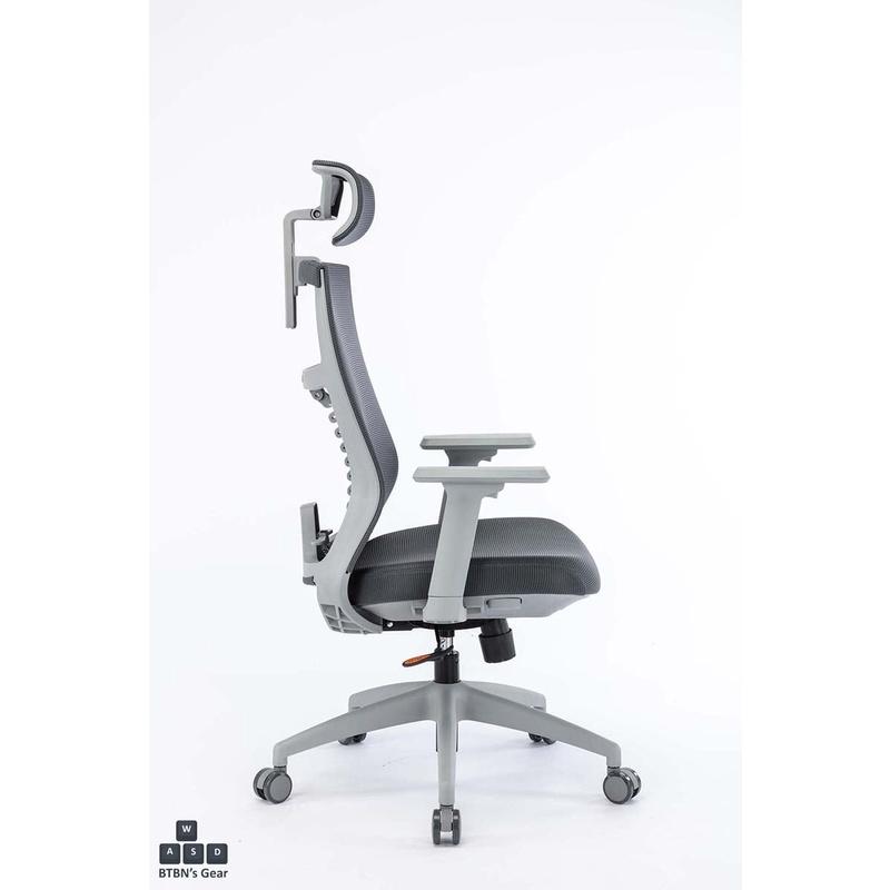 Ghế công thái học ergonomic WARRIOR Hero series WEC502 Black-Gray