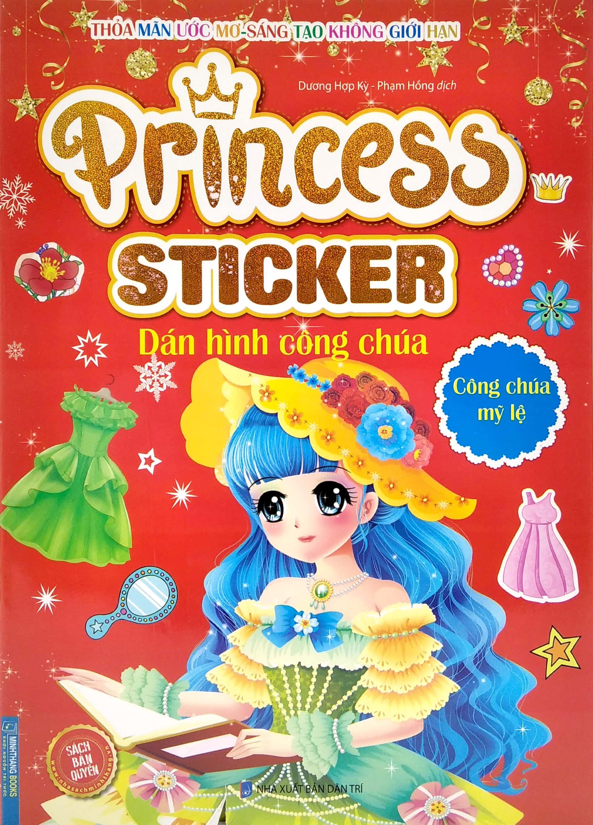 Sách Princess Sticker - Dán Hình Công Chúa - Công Chúa Mỹ Lệ
