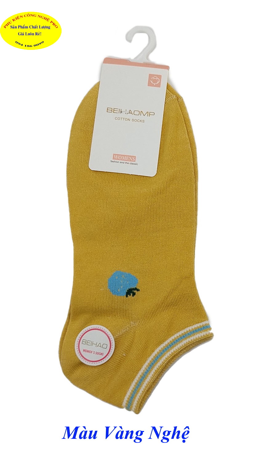 Tất Vớ nữ Kiểu cổ ngắn Beihaomp Cotton Socks Womens In hình bất kỳ Chất liệu cotton co giãn, Mềm mại, Bảo vệ đôi chân