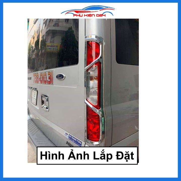 Ốp viền đèn pha hậu mạ crom Transit 2014-2015-2016-2017-2018-2019-2020 chống trầy trang trí bảo vệ xe
