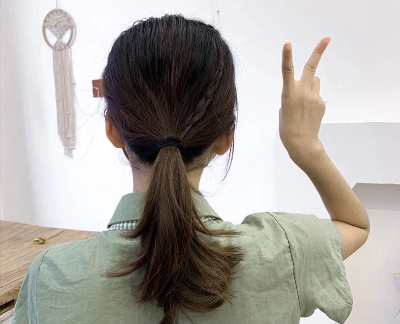 Combo 5 Dây Chun Buộc Tóc, Thun Cột Tóc Mảnh 3 Vòng Màu Sắc Nhã Nhặn SC23