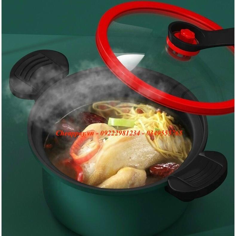 Nồi hầm công nghệ áp suất dung tích 3,5lit đường kính nồi 22cm