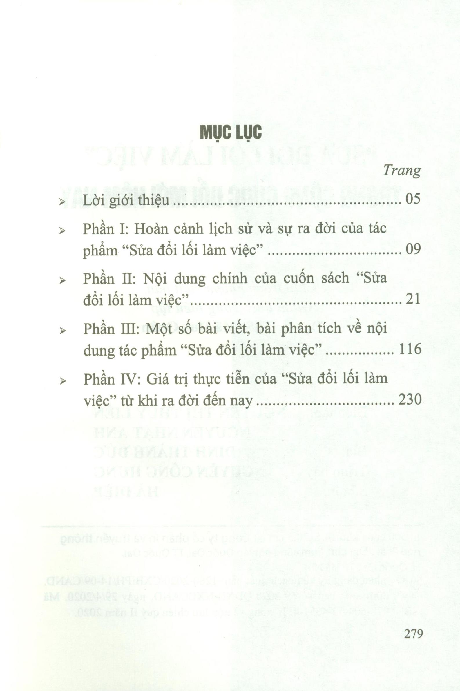 Sửa Đổi Lối Làm Việc Trong Công Cuộc Đổi Mới Hôm Nay