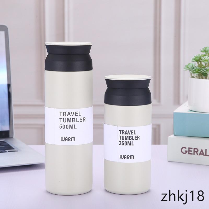 Bình nước giữ nhiệt chân bằng thép không gỉ 304 có 5 màu 350ml 500ml tiện dụng