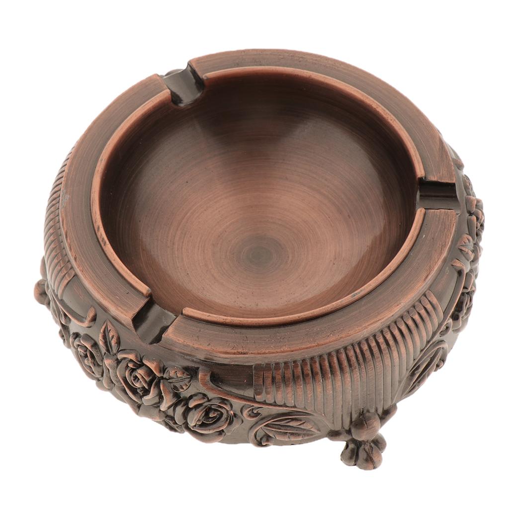 Retro Ashtray Multi Cigarettes Rest Outlet for Group of People Use-Bronze
