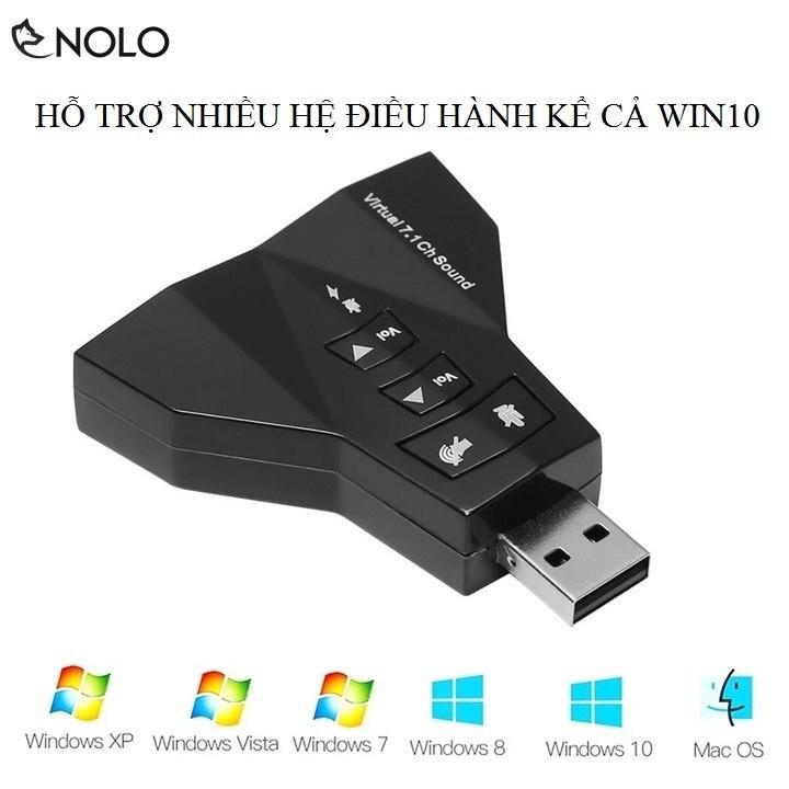 USB ra âm thanh - Card USB ra Sound 7.1 Kiểu dáng Phi thuyền, Máy bay âm thanh chất lượng cao 7.1 - 3D