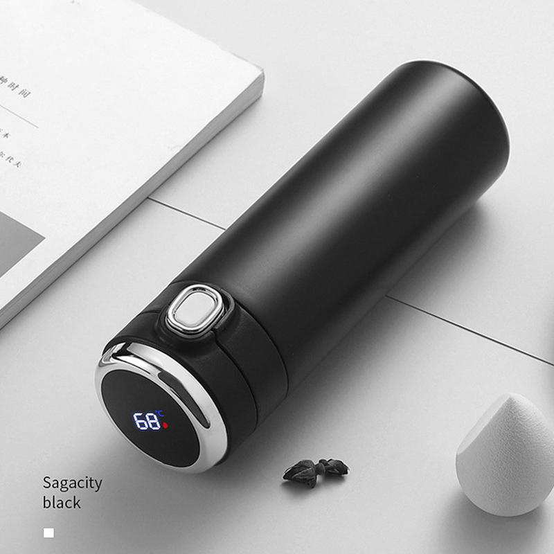 Thông Minh Nước Bình Giữ Nhiệt Inox Màn Hình Hiển Thị Nhiệt Độ Cốc Hút Chân Không Thông Minh Cách Nhiệt Cốc Trẻ Em Bé Gái Tặng