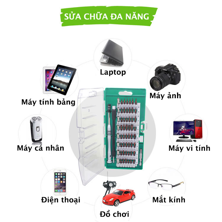 Bộ tua vít 60 trong 1 6100-S2 sửa chữa đa năng