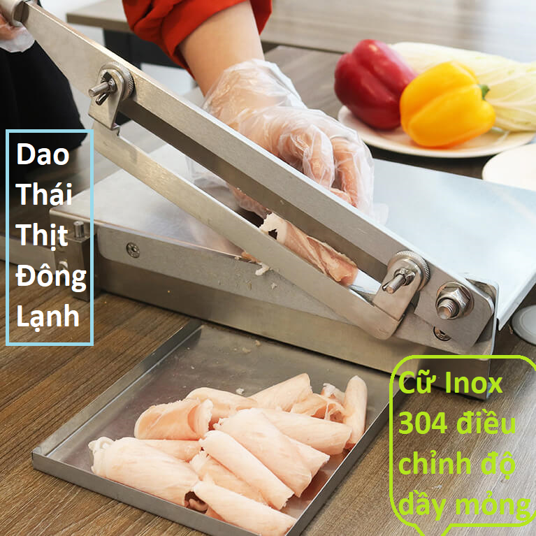 Máy thái thịt đông lạnh, cắt xương đa năng cầm tay hàng chính hãng COOKEASY. Bản dao chặt gà đặc biệt CE800, trọng lượng 4.2 Kg, Size 26x35x8 Cm