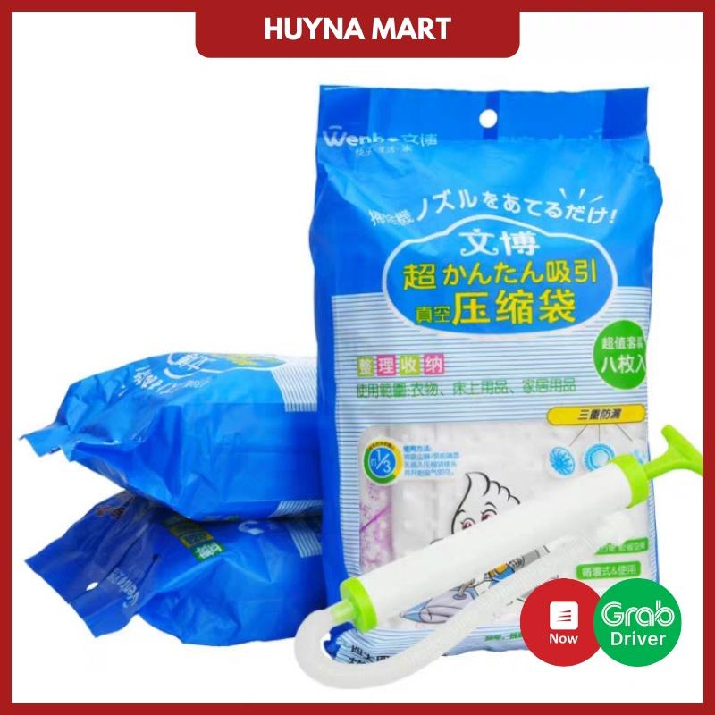 Bộ 8 Túi Hút Chân Không WEIBO Đựng Quần Áo, Chăn Màn, Ga Gối  TD09