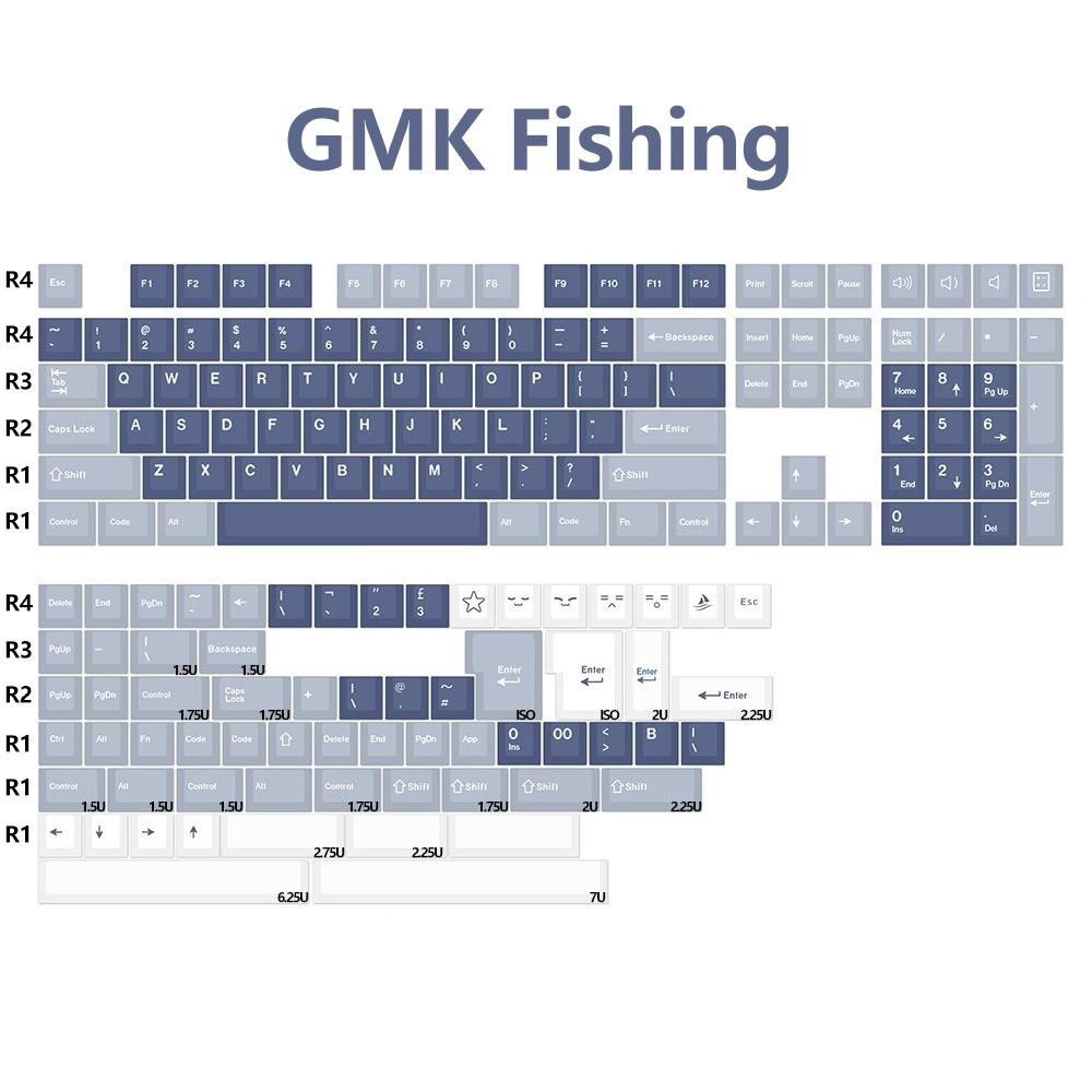 KBDIY GMK KEYCAP CLONE ARCIC RED SAMURAI 8008 WOB ROME CIRCUS Hồ sơ anh đào MX Double Shot ABS