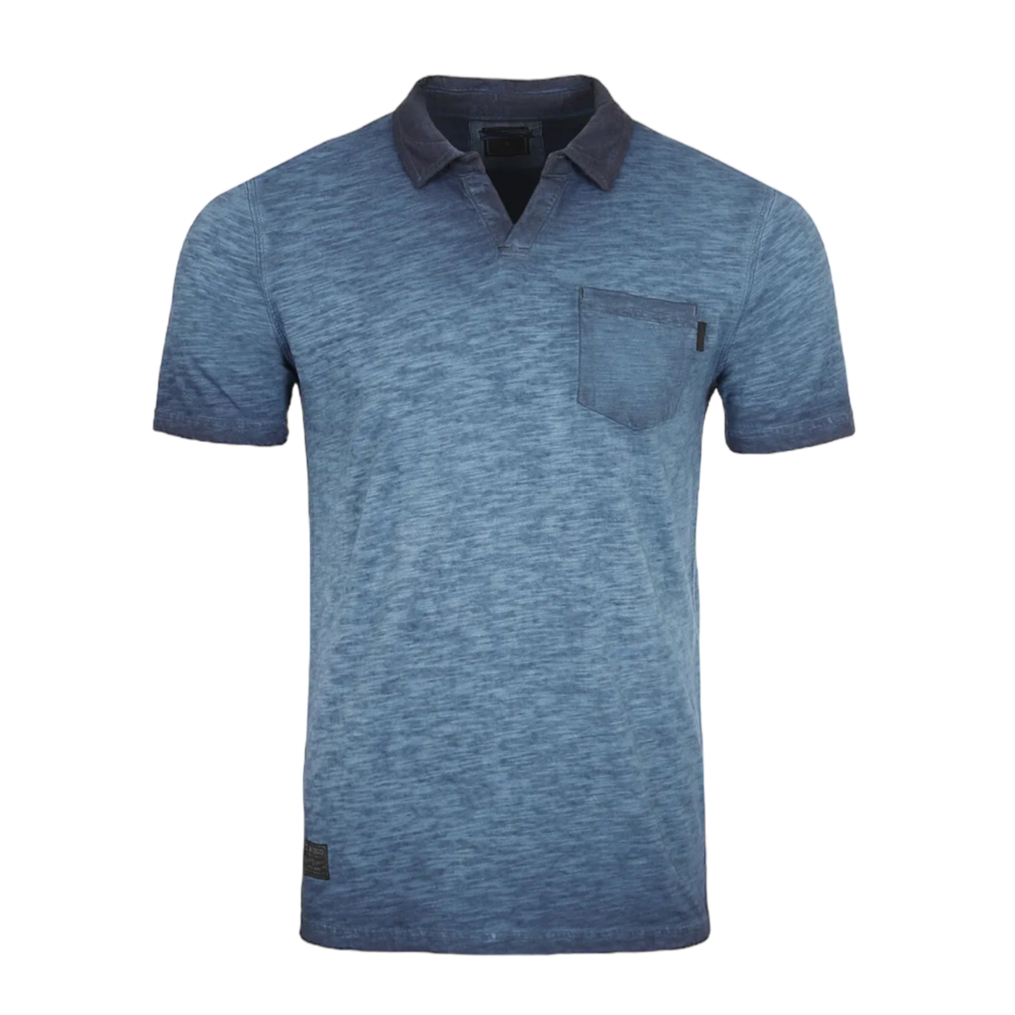 Áo POLO ngắn tay Vintage Wash Fade_Cổ Chữ V Henley_Phong cách basic đơn giản_Hàng US chất lượng cao_ZIMEGO