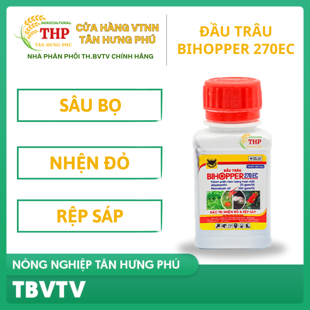 BiHopper 270EC | Diệt sâu nhện hại cây trồng | Chai 50ml