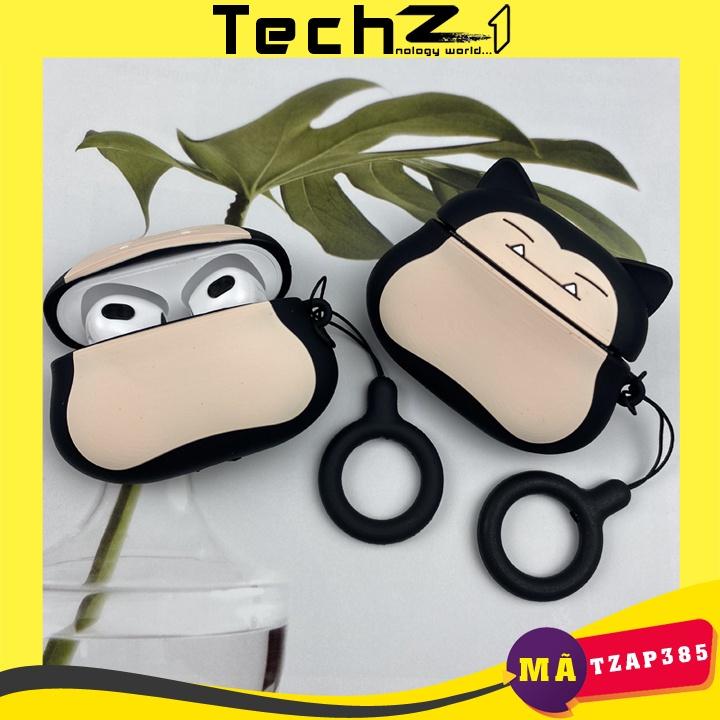 Bao Case, Vỏ ốp bảo vệ hộp tai nghe dành cho airpod 3 hình Snorlax Pokémon dễ thương - Mã TZAP385