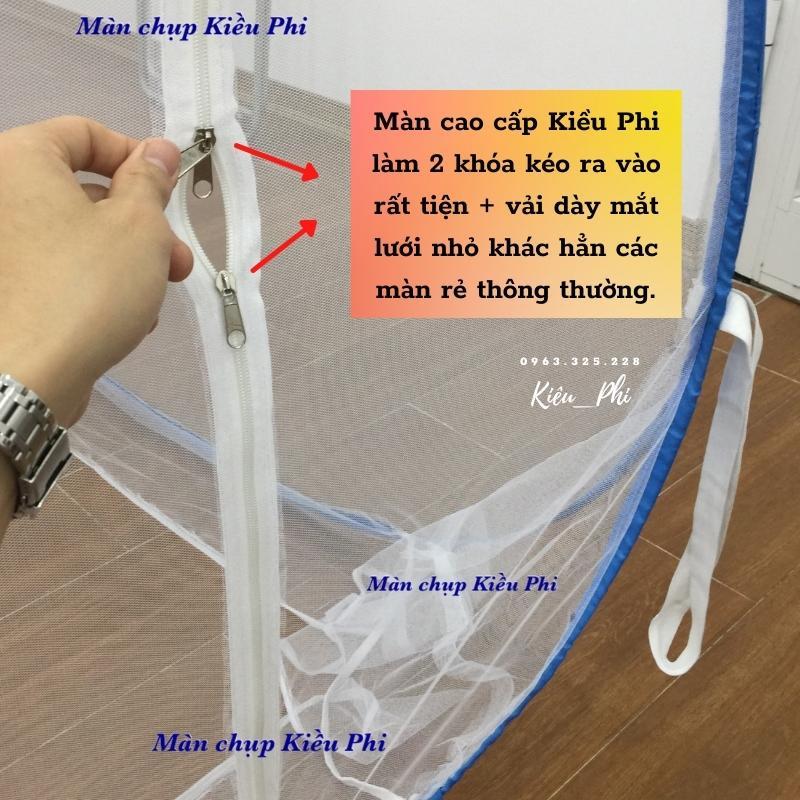 Màn chụp tự bung đỉnh chóp cao cấp, mùng chụp tự bung người lớn gấp gọn tiện dụng cao 1m55 thông minh