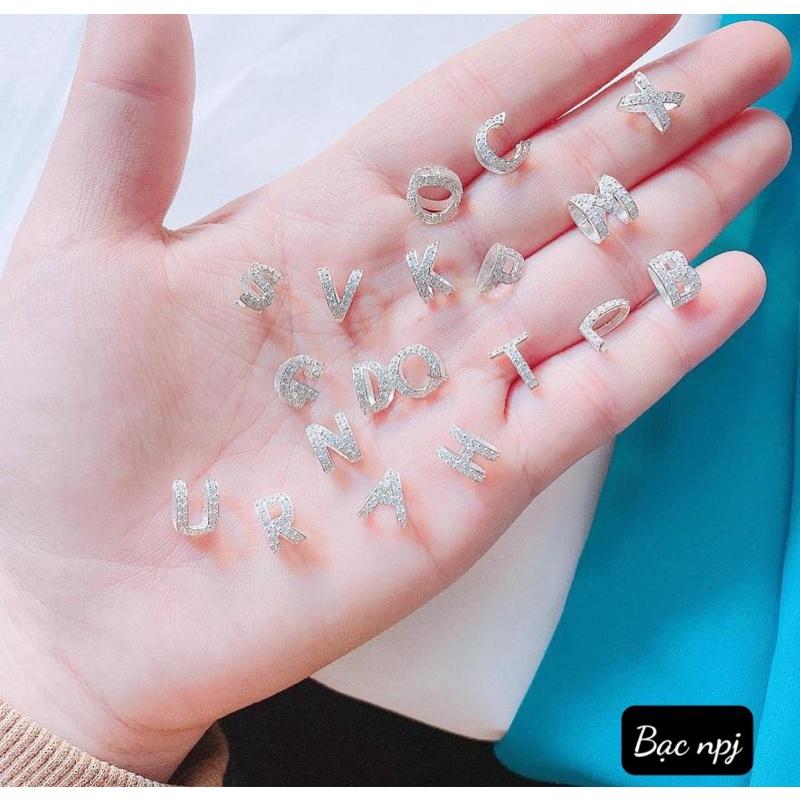 Dây chuyền Chữ cái Bạc Ta ,Vòng cổ chữ ️ XINH XẮN️ phong cách riêng biệt - Bạc Npj