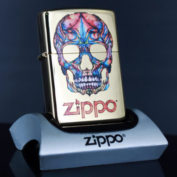 Bật Lửa Zippo 254b Colorful Skull