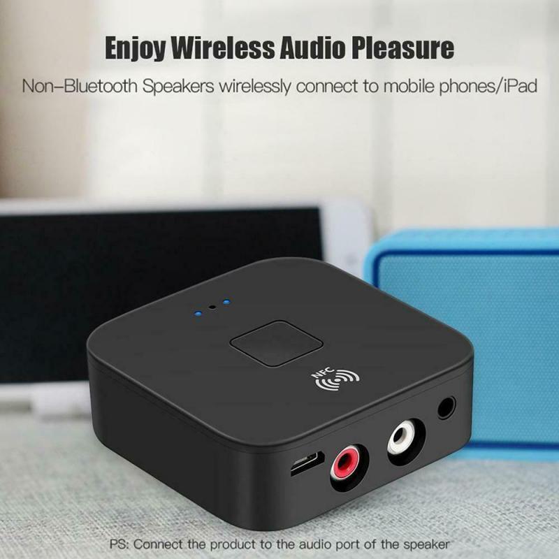NFC Bluetooth 5.0 Receiver 3.5mm APTX LL AUX RCA Jack Wireless Adapter Auto Car Bluetooth Audio Receiver