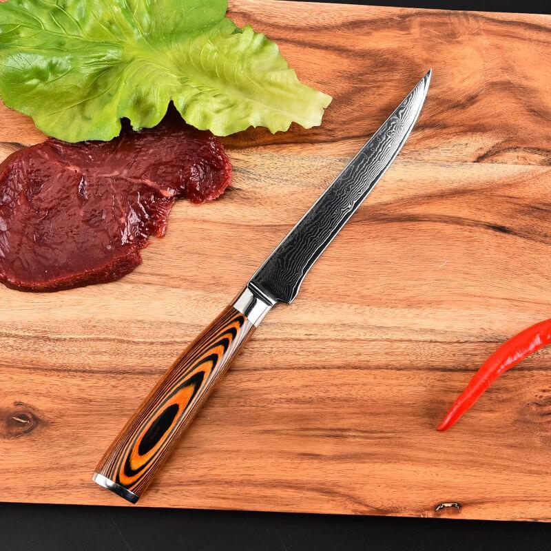 DAO - DAO BẾP NHẬT BẢN CLASSIC BONING THÉP DAMASCUS MÃ DDT120 nt 234654467856