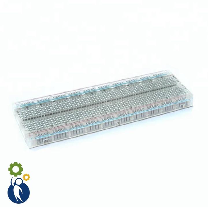 Bảng Mạch Breadboard 830 Lỗ MB-102 Phiên Bản Trong Suốt