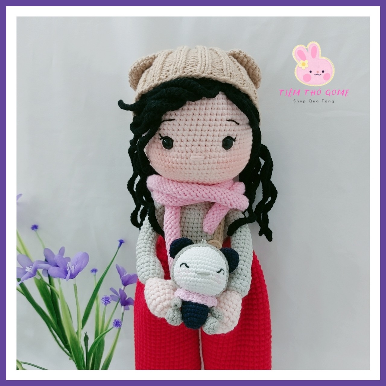 Búp bê len móc handmade, Búp bê Nora 39 - An toàn cho bé