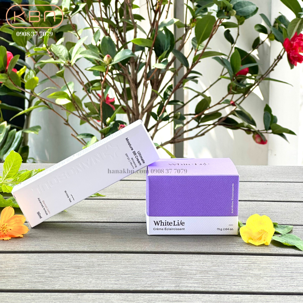 Combo 2 sản phẩm kem chống nắng Ultimate Moisture BB Cream + kem dưỡng White Lie