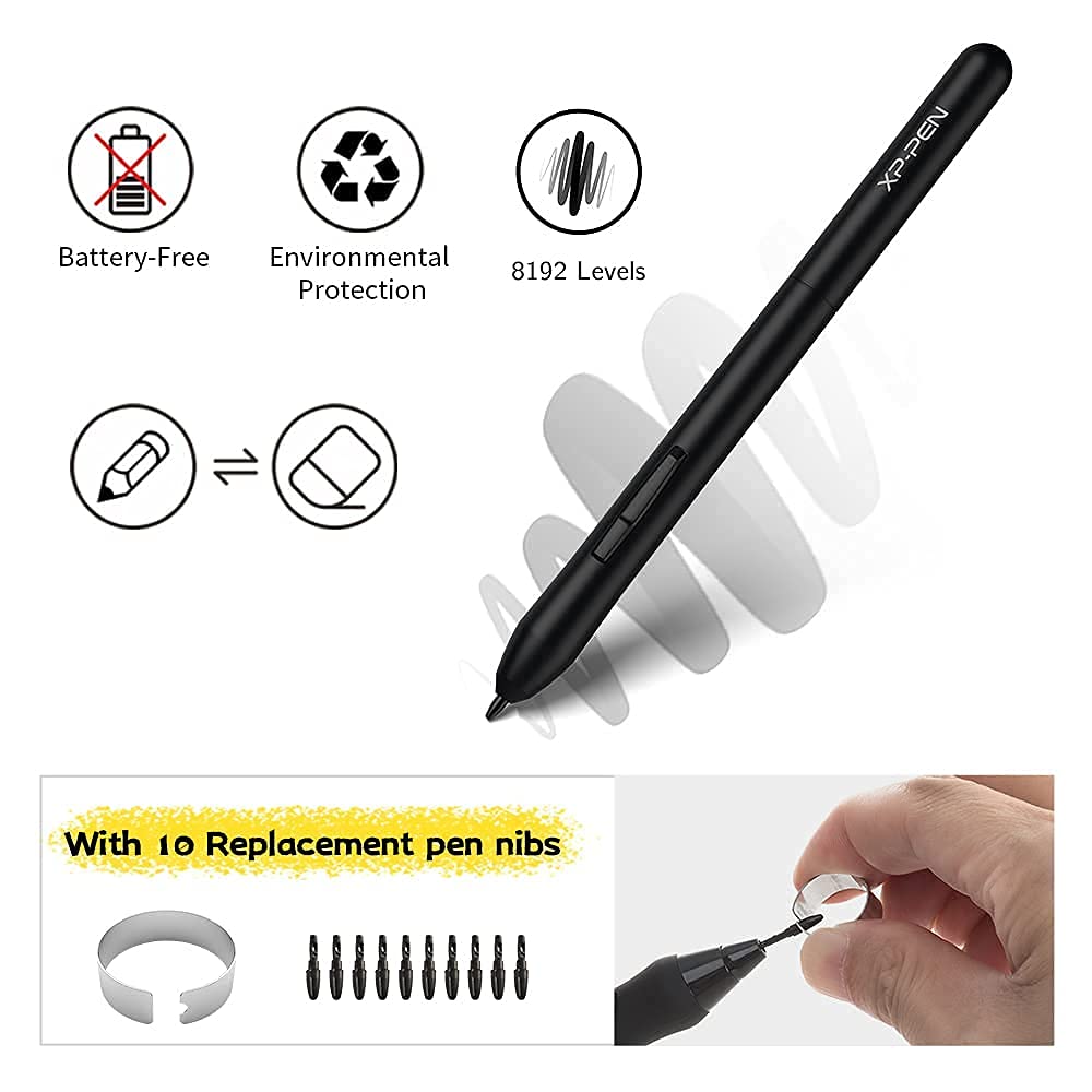 Bảng Vẽ Điện Tử Siêu Mỏng XP-Pen Deco Fun XS - Hàng Chính Hãng