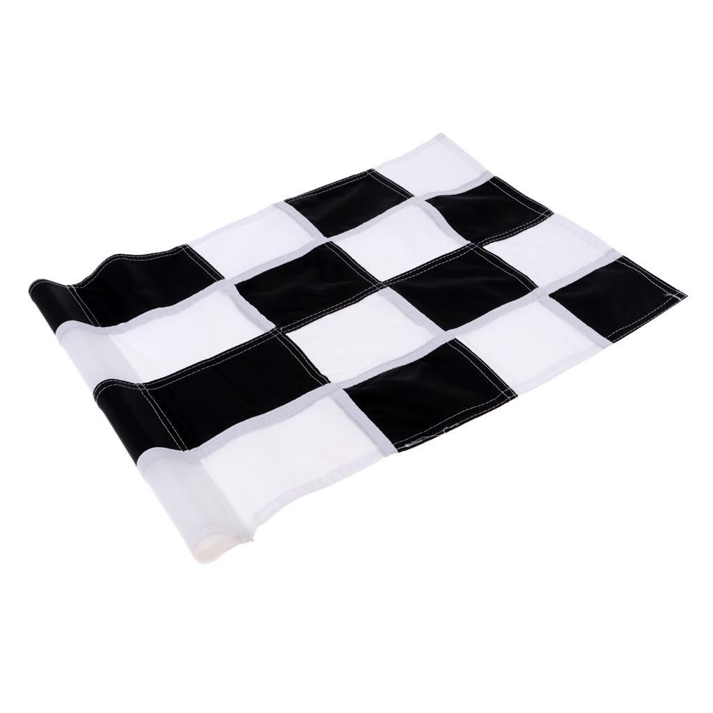 Set Of 2pcs Golf Putting Green Flag Solid Practice Flags With Tube