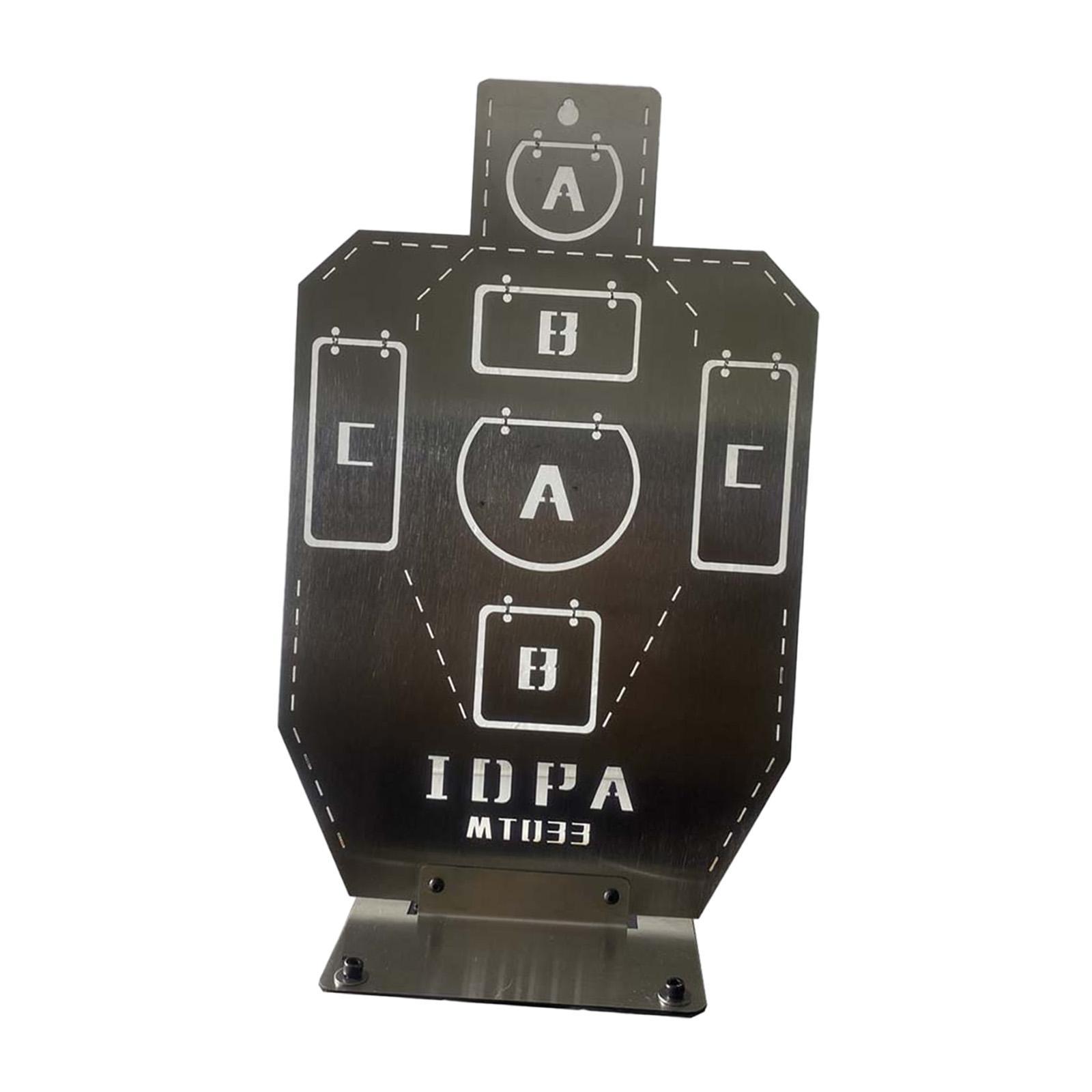 Silhouette Target Metal Target Hunting Durable Sports Metal Target without Stand Sturdy Letter Partition Training Target