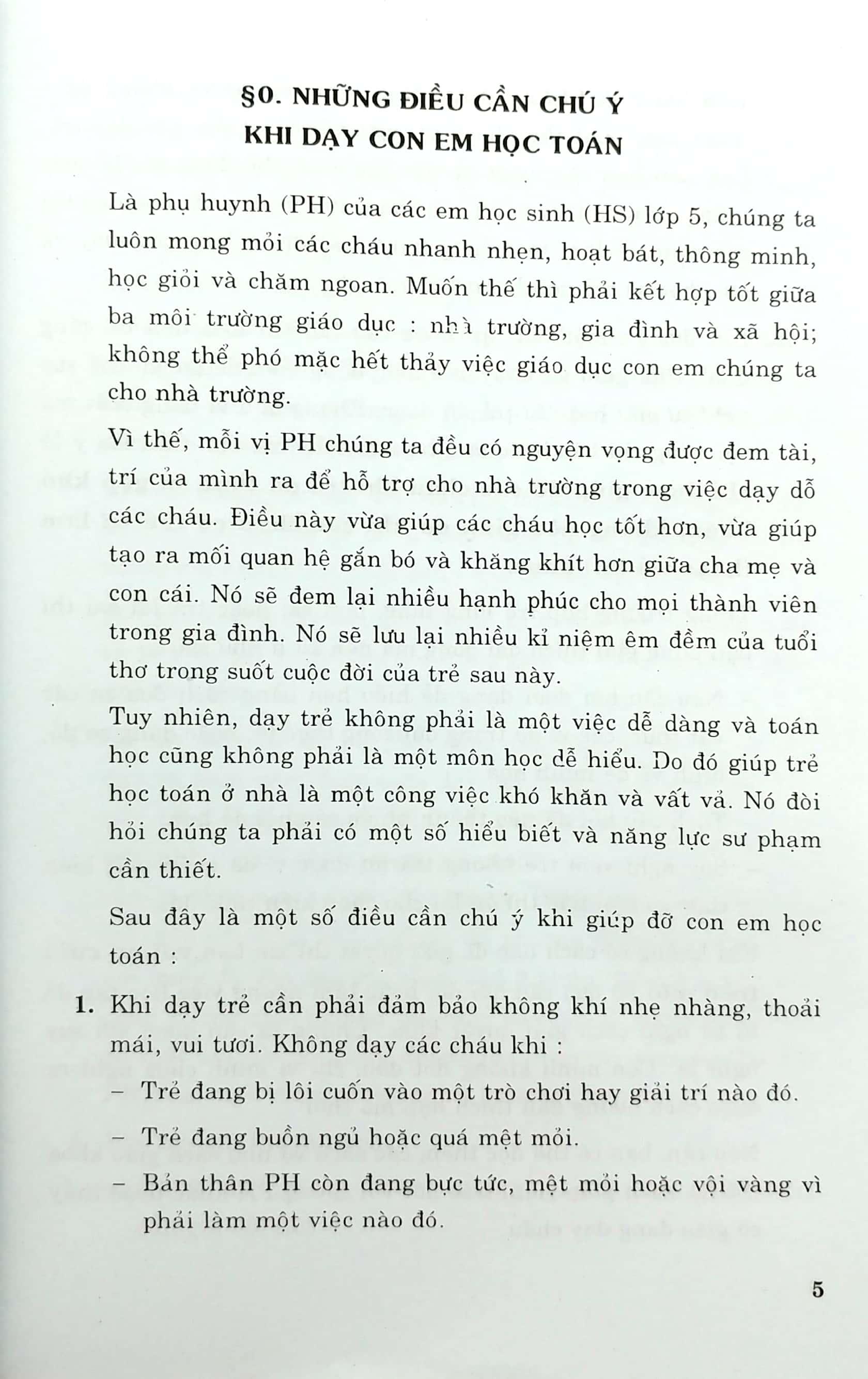 Cha Mẹ Dạy Con Học Toán 5