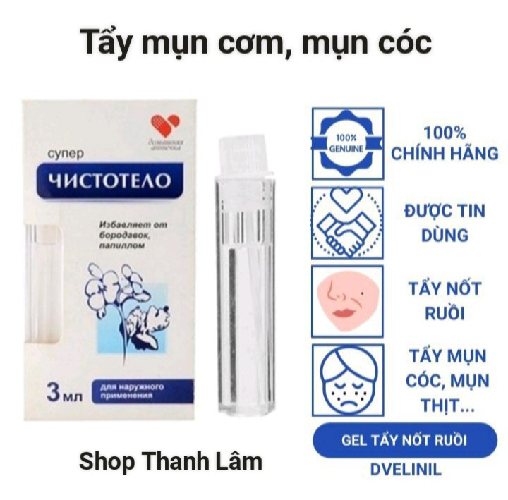 dung dịch diệt mụn cơm, mụn cóc, sạn cá