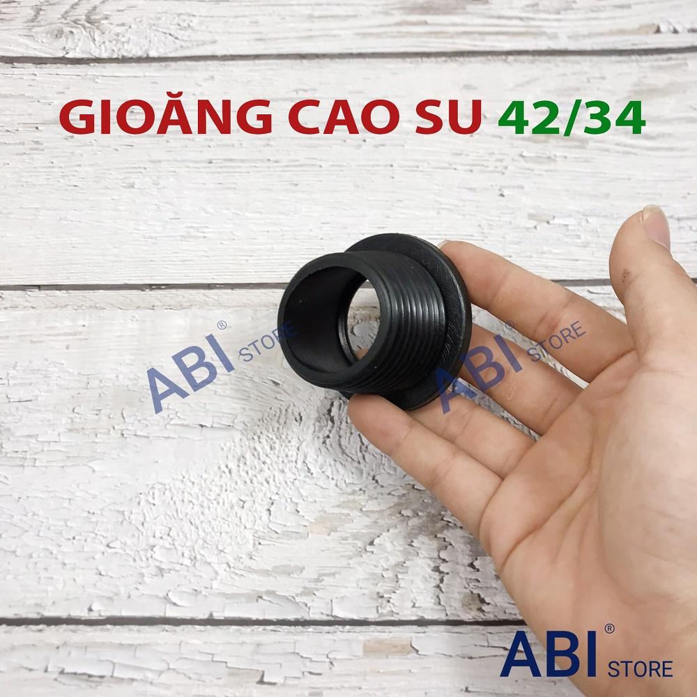 GIOĂNG CAO SU 42/34, RON ĐẦU THOÁT NƯỚC XI PHÔNG CHẬU RỬA MẶT CHO ỐNG NHỰA 42