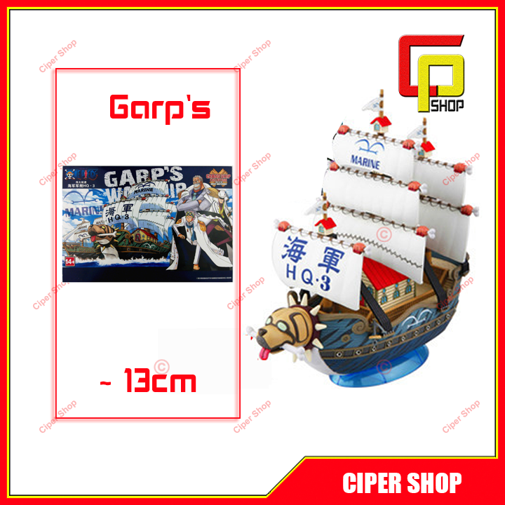 Mô hình thuyền tàu đô đốc garp one piece luffy - Figure One Piece