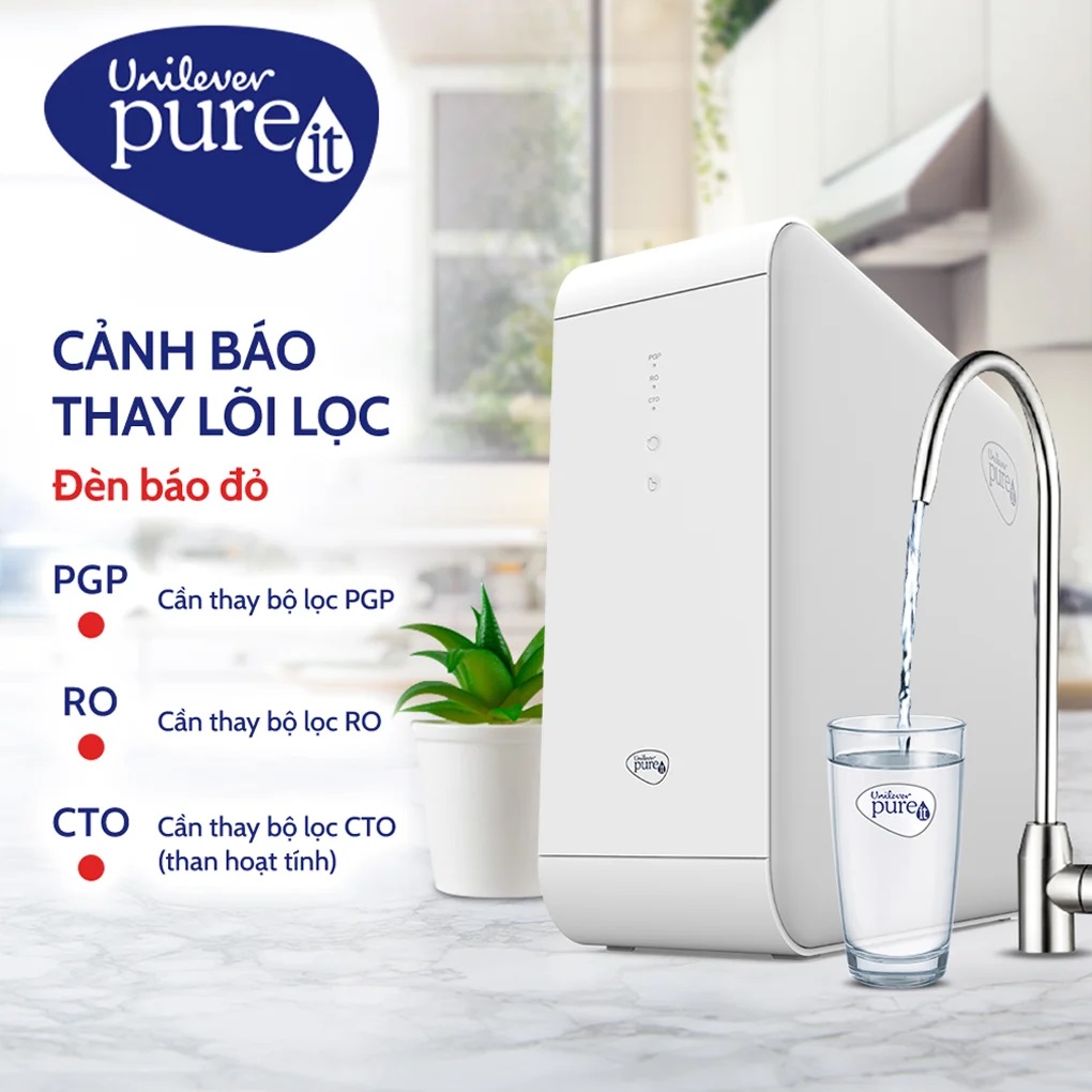 Máy lọc nước Unilever Pureit Delica UR5440  thiết kế nhỏ gọn tóc độ lọc 1 lít/phút -Hàng chính hãng