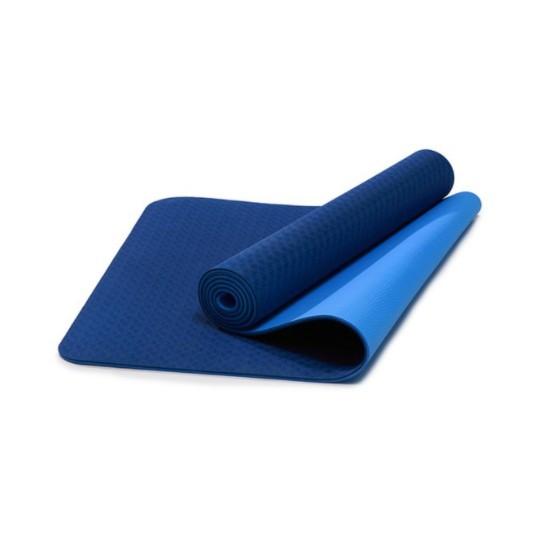 Thảm tập gym yoga chống trơn trượt TPE cao su 2 lớp 6mm tấm miếng đệm nót tập thể dục tại nhà GYGA
