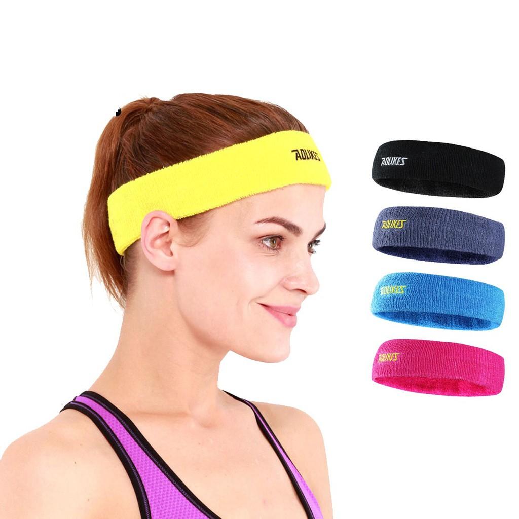 Băng Đô Thể Thao Headband Thấm Chặn Mồ Hôi, Băng Trán Nam Nữ Tập Gym Chơi Thể Thao Aolikes