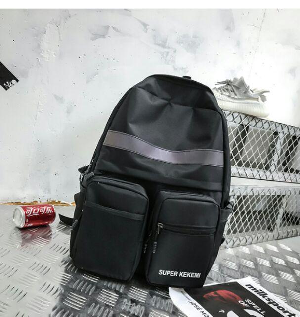 Balo nam cá tính balo vải dù form rộng