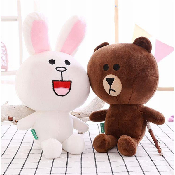 Gấu Bông Cặp Thỏ Cony Và Gấu Brown (40 Cm) Gb12