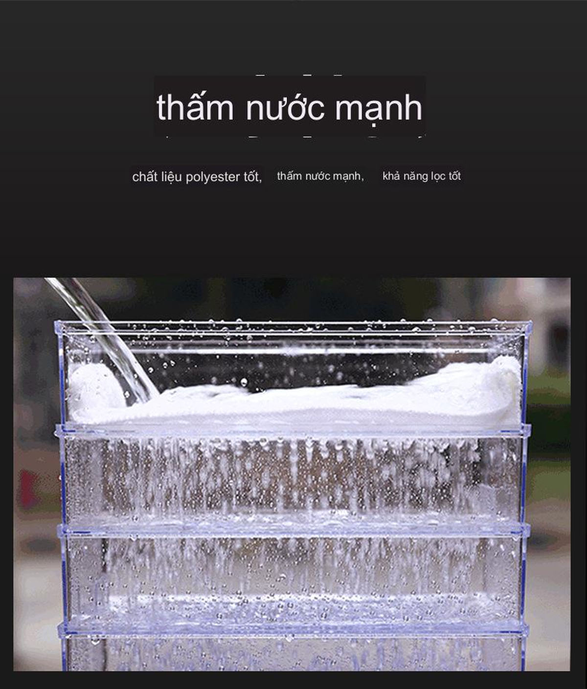 Túi Lọc Cặn Hồ Cá Chống Tràn 2 Lớp Cao Cấp