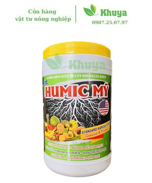 Phân bón hữu cơ Bio Delta Gold Humic Mỹ 1kg Phục hồi cây suy - Ra rễ - Hạ phèn