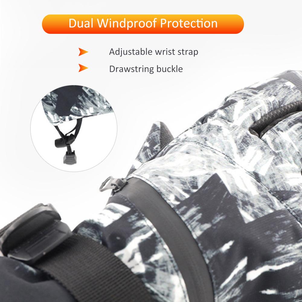 Găng Tay Mùa Đông Unisex Nam Nữ Giữ Ấm Chống Thấm Nước Sử Dụng Màn Hình Cảm Ứng Dễ Dàng