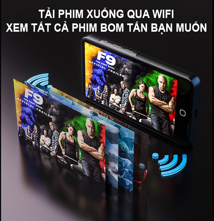 (Hỗ trợ Tiếng Việt) Máy Nghe Nhạc Android MP4 Màn Hình Cảm Ứng 4.5 Inch Bluetooth WiFi Ruizu H5 Bộ Nhớ Trong 16GB - Hàng Chính Hãng