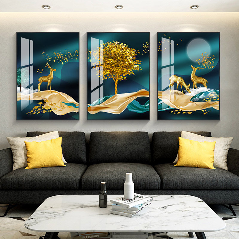 SET 3 KHUNG TRANH Treo Tường Tráng Gương Decor Phòng Ngủ, Phòng Khách Sẵn Phụ Kiện (Màu khung ngẫu nhiên)