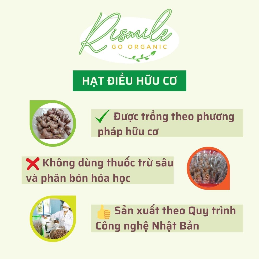 Hạt điều vỏ lụa Rismile (150 grams)