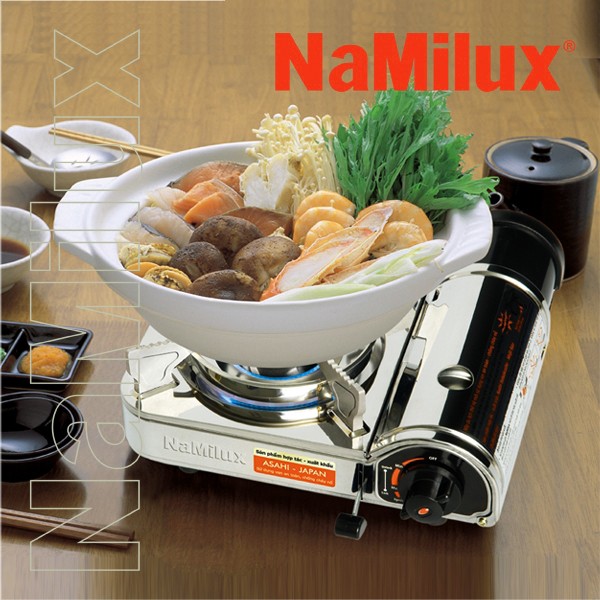 Bếp ga mini siêu nhỏ gọn Namilux chất liệu inox cao cấp an toàn-Hàng chính hãng